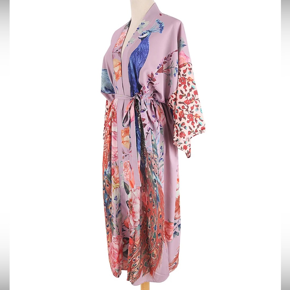 Peacock kimono robe - Picture 11 of 11
